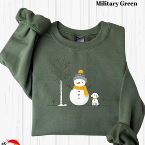 Christmas Snowman Sweatshirt, Christmas Cute Sweatshirt, Snowman Shirt, Christmas Crewneck, Christmas Shirts for Women, Cute Snowman