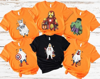 Halloween Superhero Ghost Costume Shirt: Group Halloween costumes