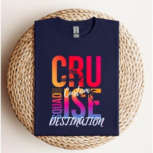Custom Cruise Squad 2025 Shirt, Caribbean Cruise Squad Shirt, 2025 Custom Cruise Group Shirt, Custom Cruise Matching Shirts, Family Cruise