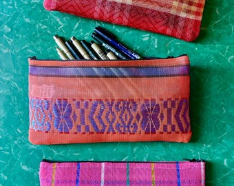 Love Shine Woven Plastic Mesh 10” Pencil Case, Make Up Bag, Cosmetic Case, Pouch