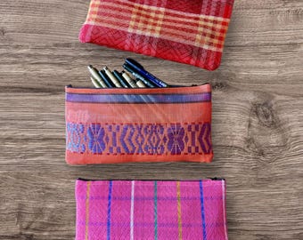 Love Shine Woven Plastic Mesh 10” Pencil Case, Make Up Bag, Cosmetic Case, Pouch