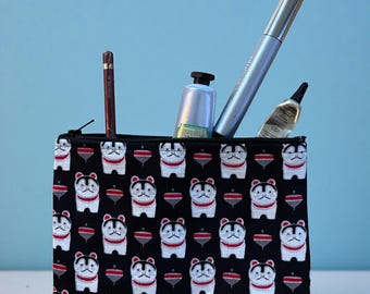 Good Luck Kitty CoinPurse, Cosmetic Bag, Pencil Case