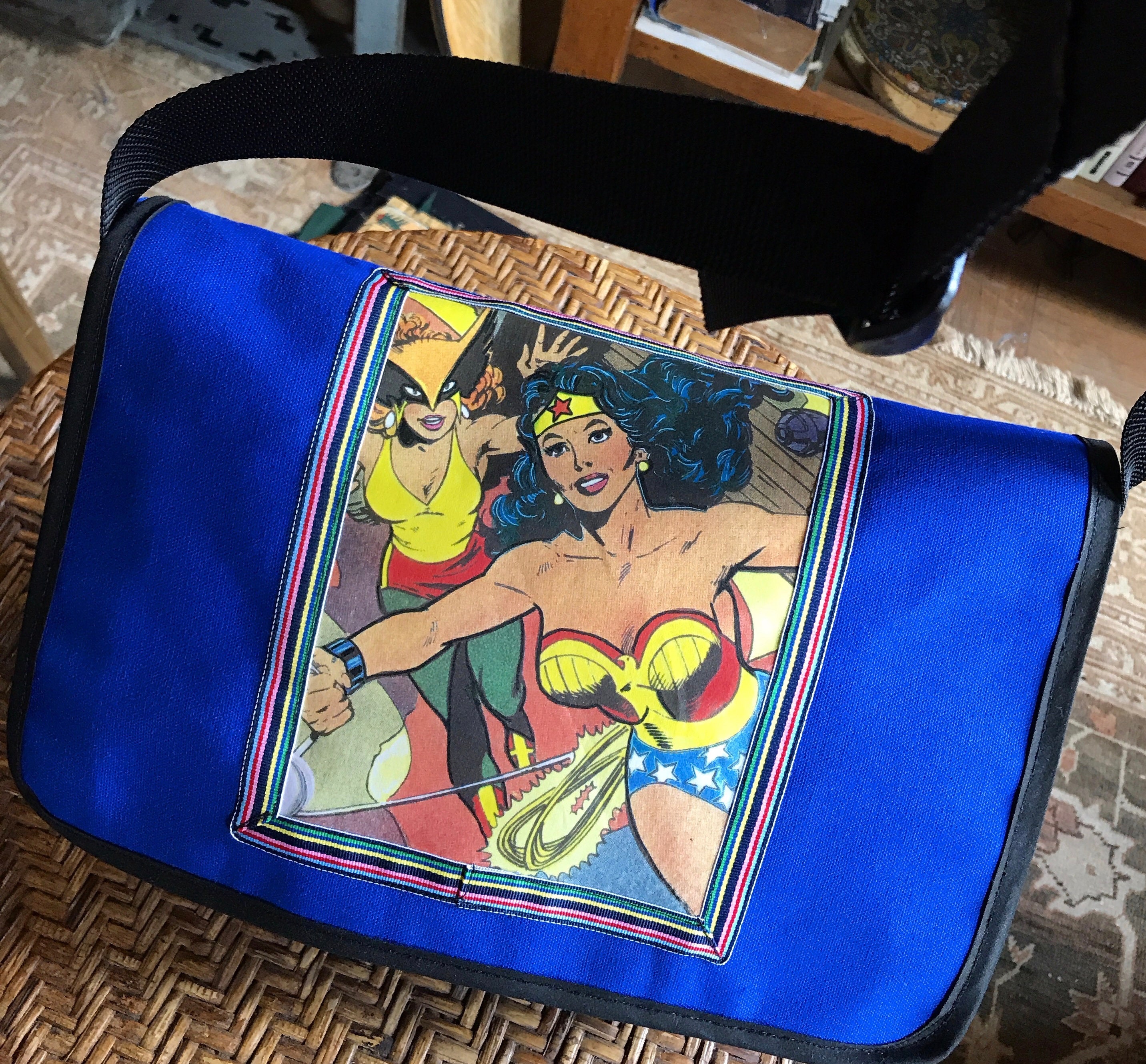 Wonder Woman Canvas Courier Bag Crossbody Canvas Messenger | Etsy