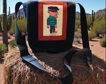 El Bad Guy Canvas Courier Bag, Messenger Bag