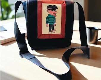 El Bad Guy Canvas Courier Bag, Messenger Bag