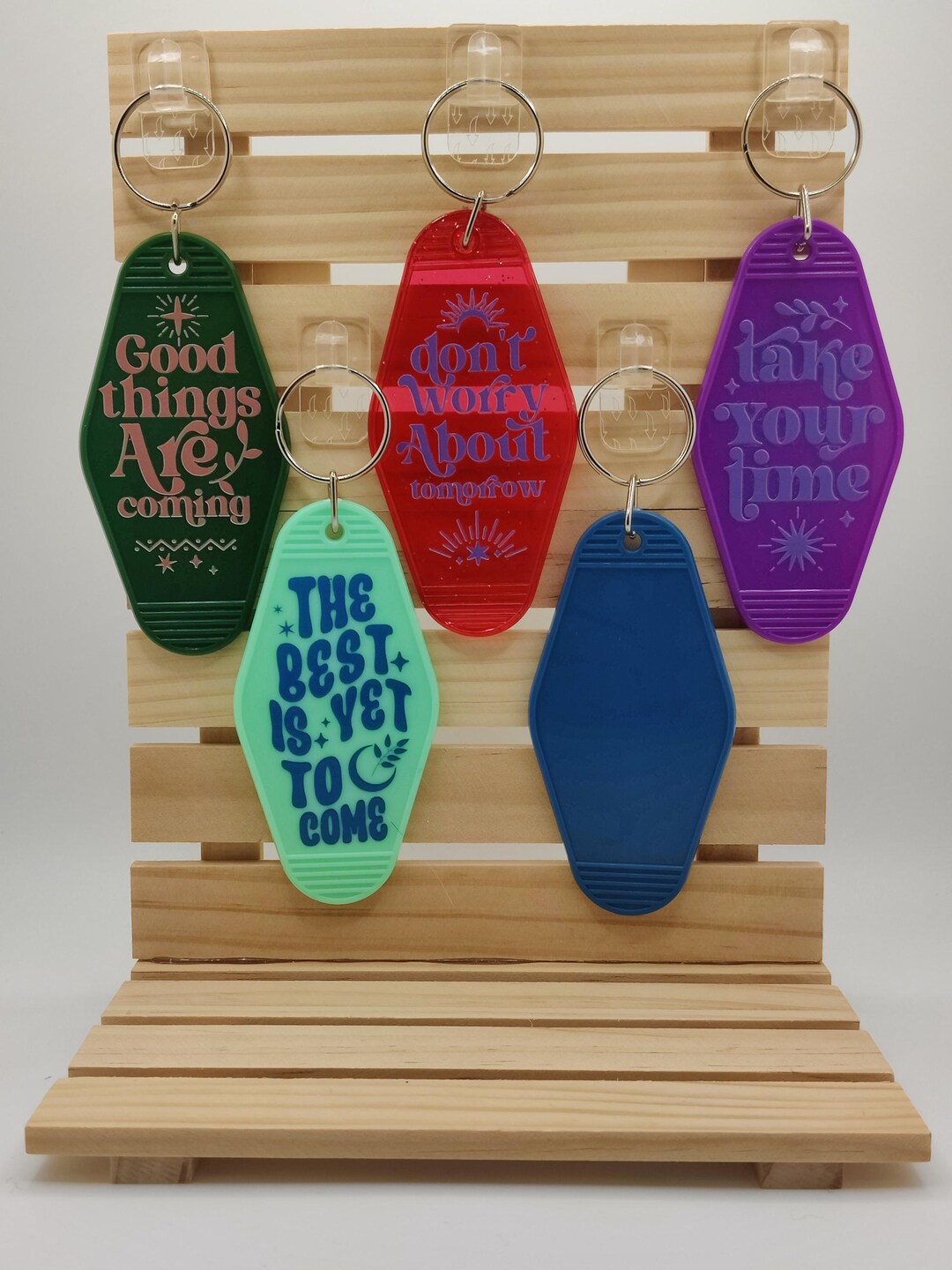 Retro Hotel Keychains - Motivational, Uplifting - Etsy