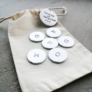 Little Bag Of Tokens Mindfulness Gift Hand Stamped Tokens image 4