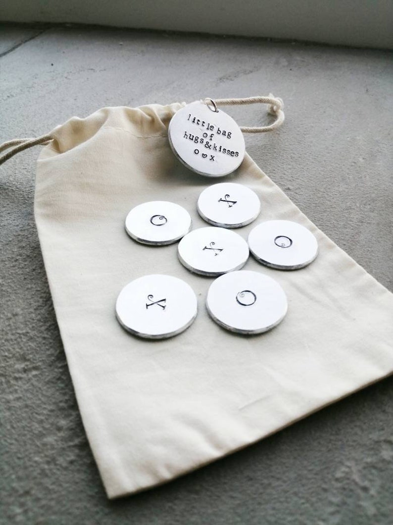 Little Bag Of Tokens Mindfulness Gift Hand Stamped Tokens image 4