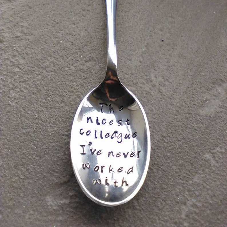 Hand Stamped Vintage Spoon Free UK Postage Small Spoon With Your Own Words Personalisation Available Personalised Gift