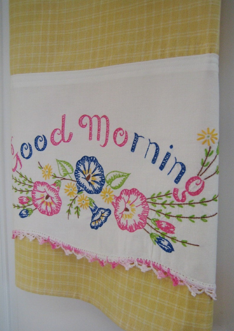 Recycled Vintage Pillowcase to Upcycled Tea Towel Good Etsy