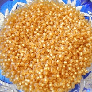 50g Preciosa Seed Beads, vintage Czech glass beads, round spacer beads, 3mmx2mm, 8/0