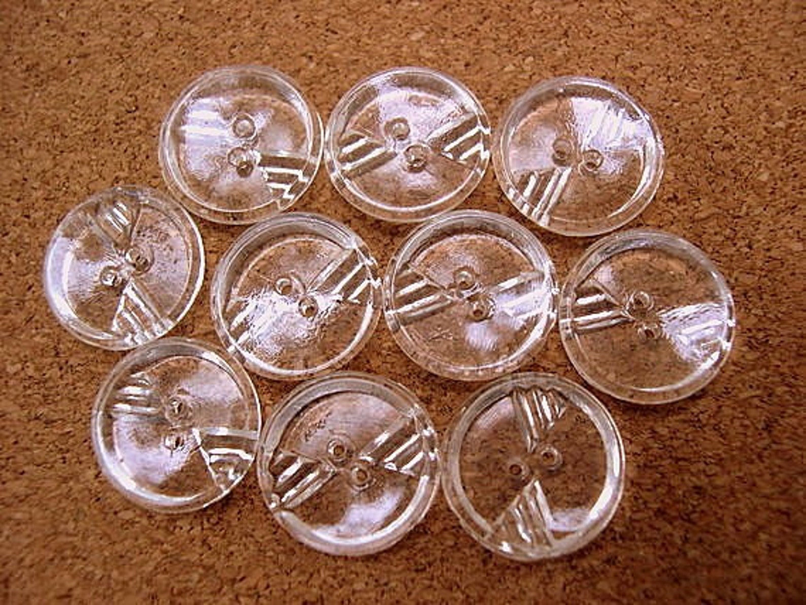 Buttons Clear Glass Buttons Transparent 14mm for Button Etsy