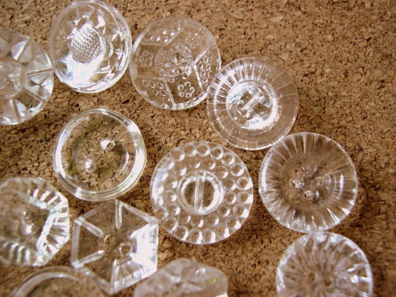 114 Antique vintage glass buttons 19 designsRARE amazing Etsy