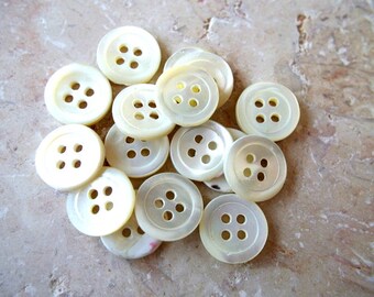 Vintage Shell Buttons - Etsy