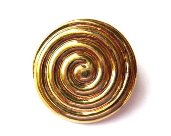 bouton vintage design spirale gros boutons bijou garniture 50mm