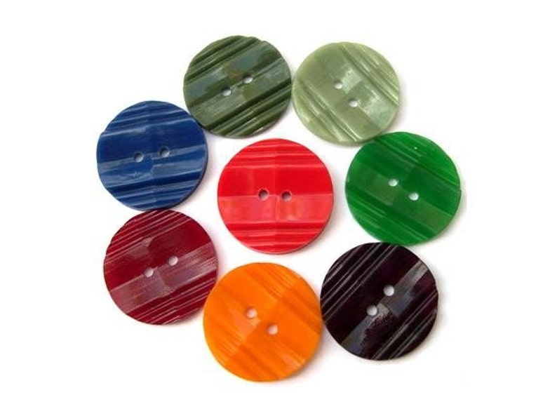 10 Buttons, unique color, antique vintage, 18mm, for button jewelry, crafts image 3