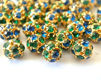 バミューダブルー（12×8mm）スワロフスキー5200ファセットカット 