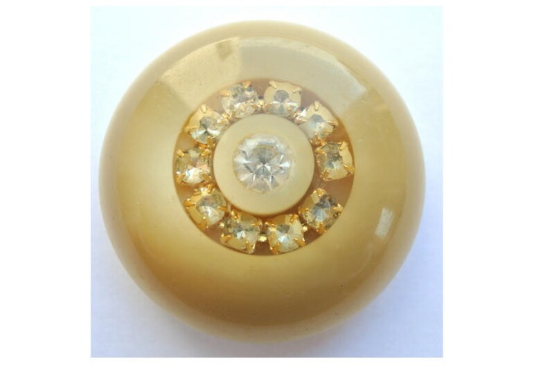 Vintage Button Plastic Button Giant 45mm 17mm Thick With Etsy