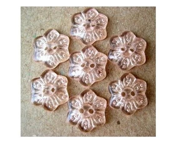 BZSQD 10 pz 25mm Bottoni di Perle di Metallo a Forma di Fiore di Grandi Dimensioni BZSQD 10 pz 25mm Bottoni di Perle di Metallo a Forma di Fiore di Grandi Dimensioni