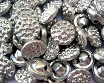Antike Vintage Silber Farbe Metallknöpfe, für Knöpfe Schmuck, Nähen, Stricken, 13 mm / Sa 97-wählen Sie die Menge