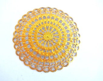Vintage Lace Pattern Filigree Flower (52mm)