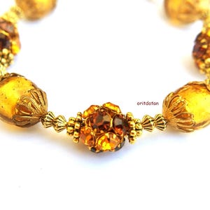 Vintage Swarovski Crystal Bead Bracelet: Antique Style, Toggle Clasp