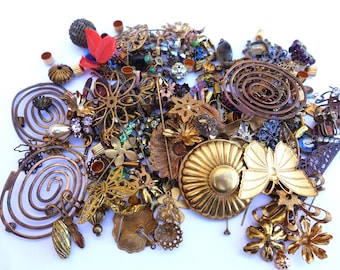 Vintage Parts 40 Fiori Acrilici Smerigliati 10mm - Perle Per Gioielli Fai Da Te, Mix Di Colori