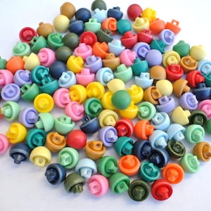 130 Vintage buttons 12mmx10mm height mushroom shape