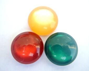 6 Antique vintage plastic buttons square plastic shank buttons 23mm-select color