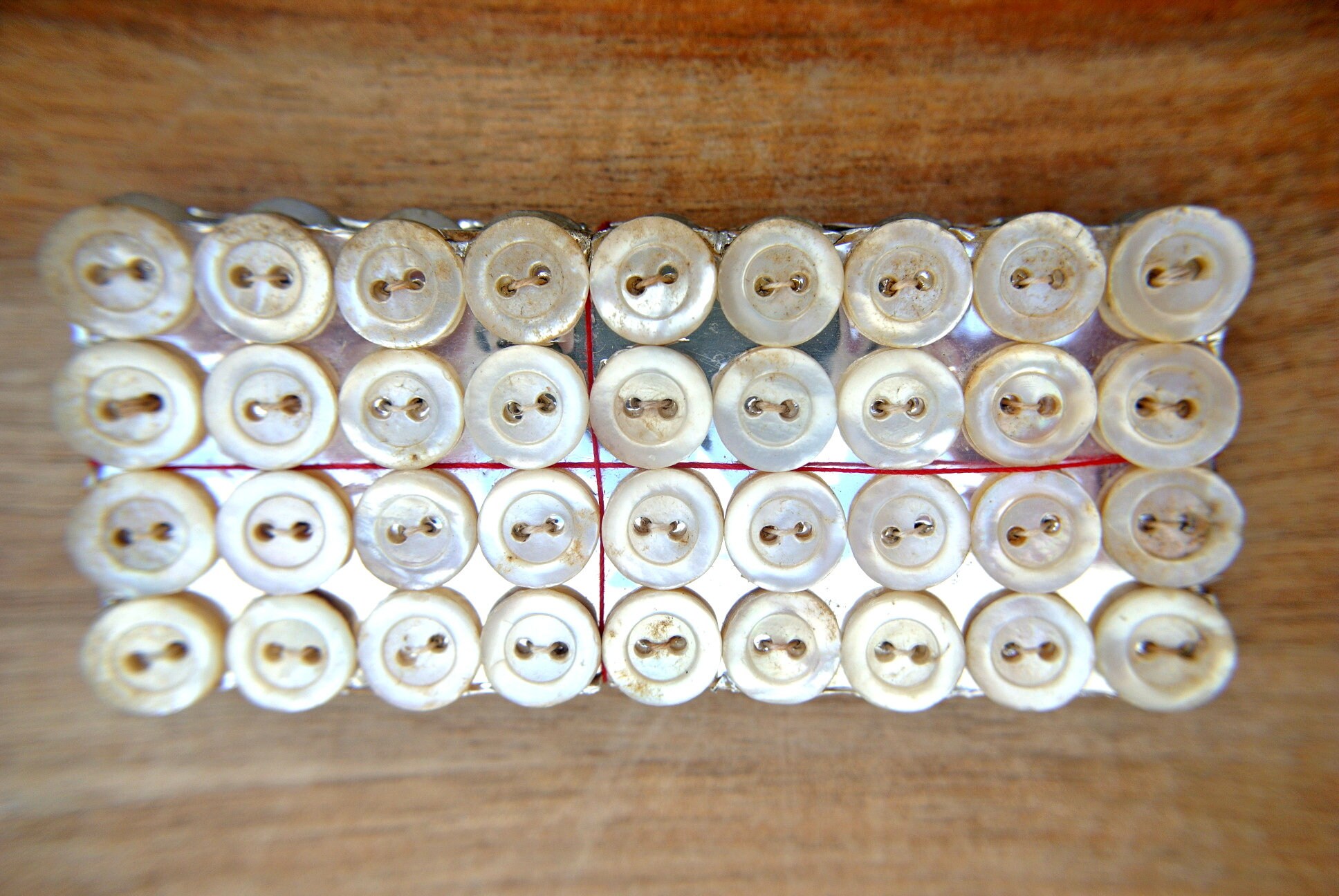 36 Antique Vintage Shell Buttons on Original Card, 9mm, RARE, ONE Card ...