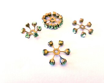 SWAROVSKI Crystal Beads Vintage Flower shape- RARE-19mm