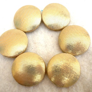 6 Buttons, covered buttons made fabric, cloth buttons, fabric buttons handmade 32mm