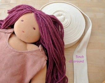 Doll Cotton Inner Head Tubing: Waldorf Doll Crafting - Made in Israel