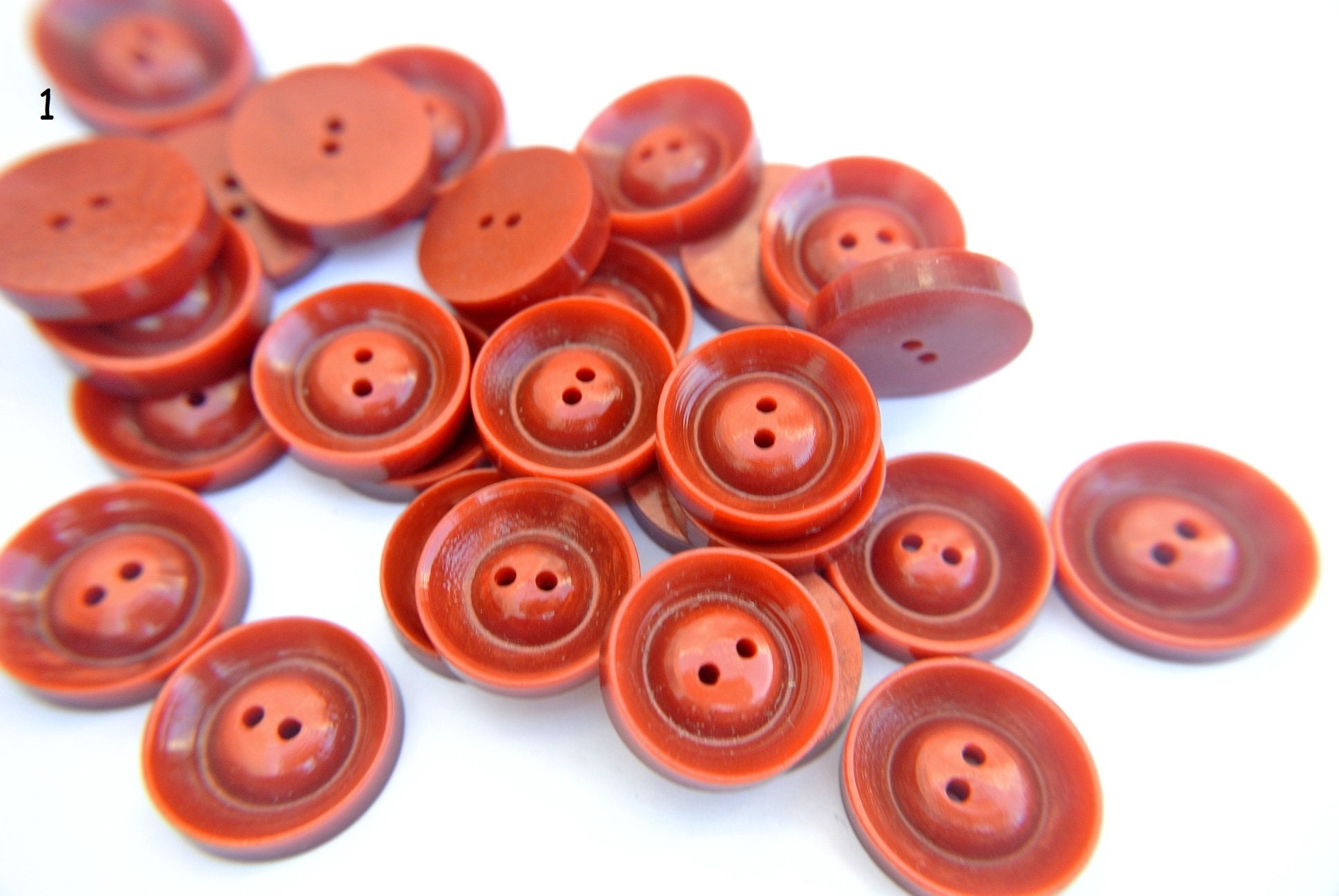 アンティークヴィンテージプラスチックボタン10個 - オプションを選択  