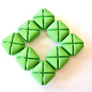 30 Buttons, vintage antique green buttons -select size