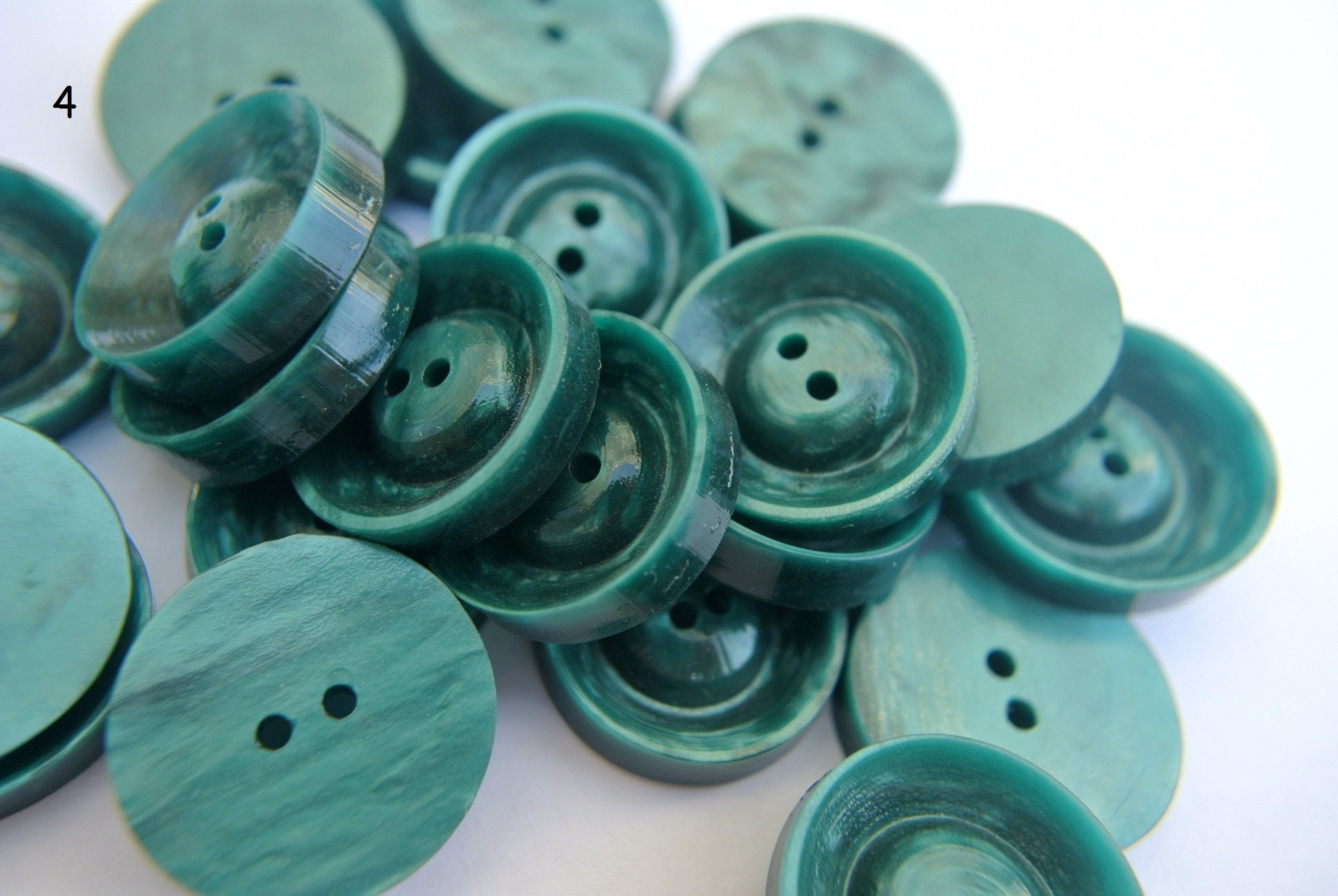 アンティークヴィンテージプラスチックボタン10個 - オプションを選択  