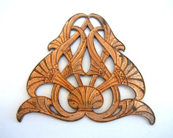 Vintage metal decorative jewelry ornament supply,copper  jewelry making finding, 55mmx48mm