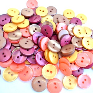 190 Buttons,  high quality antique vintage buttons, 15mm lot buttons