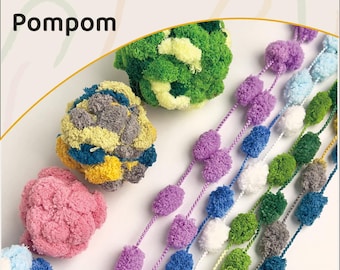 Hilo Pom-Pom: Hilo de crochet esponjoso de 100 g para mantas de bebé