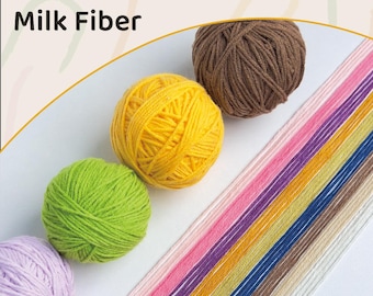 Filato di cotone Milk Cotton morbido: filo per uncinetto a 4 capi per bambole fai da te
