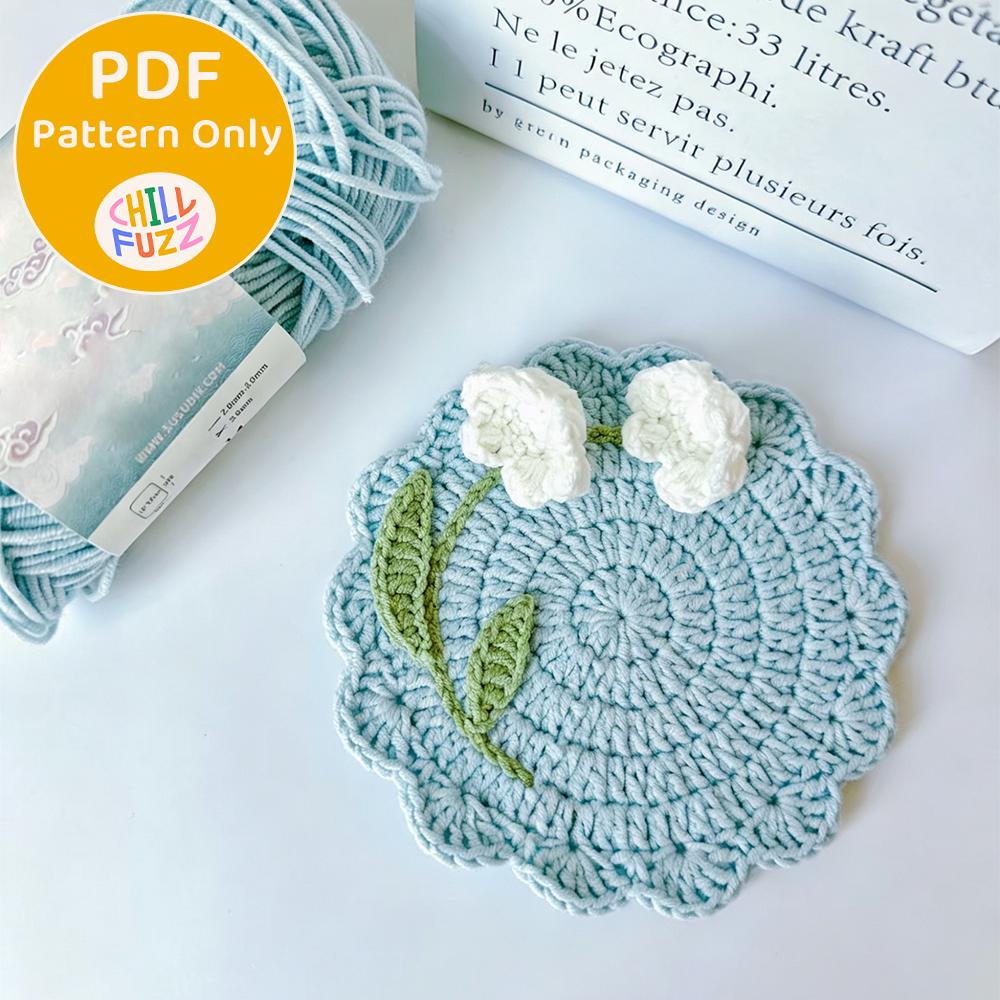 37 Lily of the Valley Crochet Patterns for Elegant Flowers, Gifts, and Home Decor 9 Crochet Lily of the Valley Coaster Pattern Floral