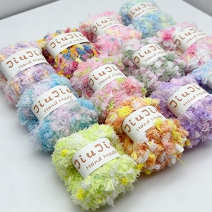 Fishtail Yarn - Variegated Crochet Yarn for Scarves & Shawls, Unique Thread for Bag-Mixing and Journal Accessories