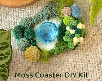 DIY Moss Coaster Kit: Eco-Friendly Handcraft Set