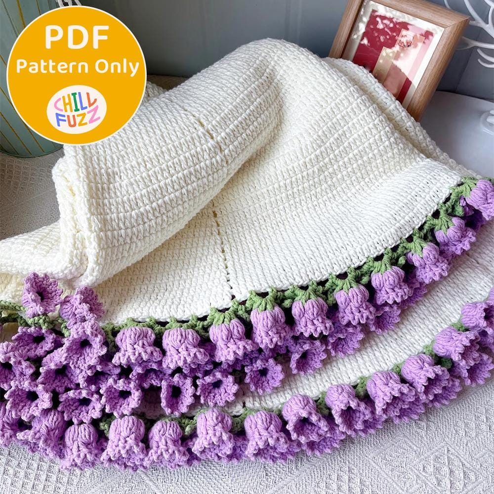 37 Lily of the Valley Crochet Patterns for Elegant Flowers, Gifts, and Home Decor 10 Lily of the Valley Crochet Blanket Pattern Beginner