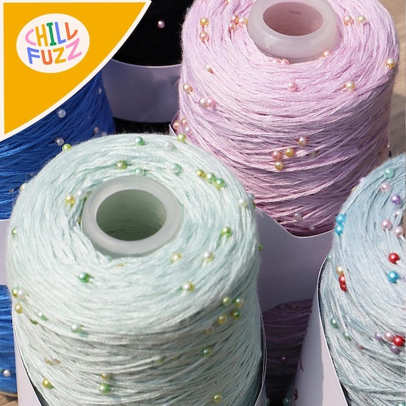 Pearl Mercerized Cotton Yarn - Fine DIY Crochet Thread for Knitting Clothes, Shawls, and Hats