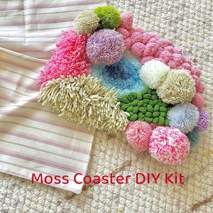 Kit de posavasos con mechones: decoración de mesa hecha a mano inspirada en la naturaleza