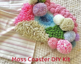 DIY Tufted Coaster Kit: Handmade Nature-Inspired Table Decor