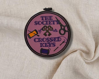 Society Of The Crossed Keys Embroidery Hoop