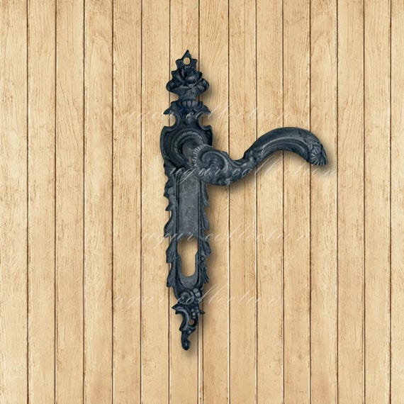 Brass Casting Door Handle Set, Decorative, Vintage
