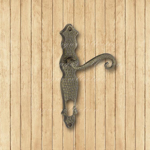 Brass Casting Door Handle Set, Decorative, Vintage